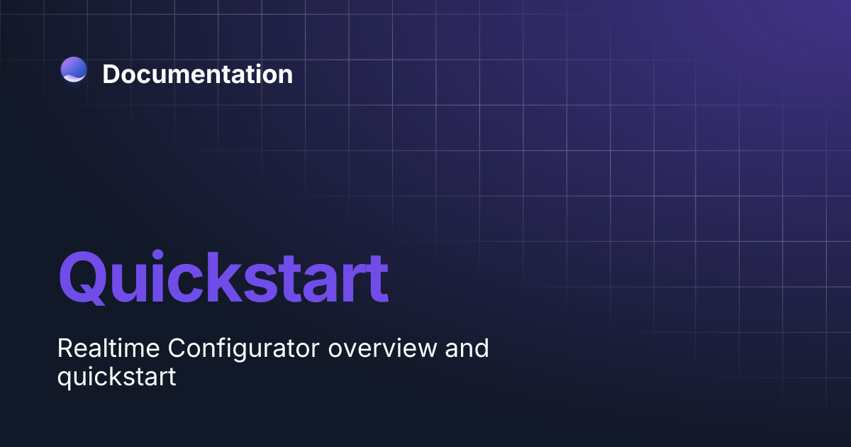 Quickstart | Documentation